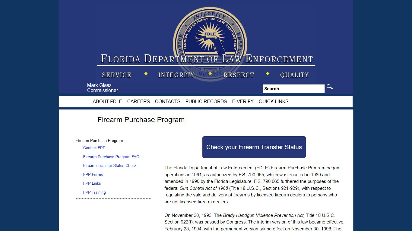 Firearm Purchase Program